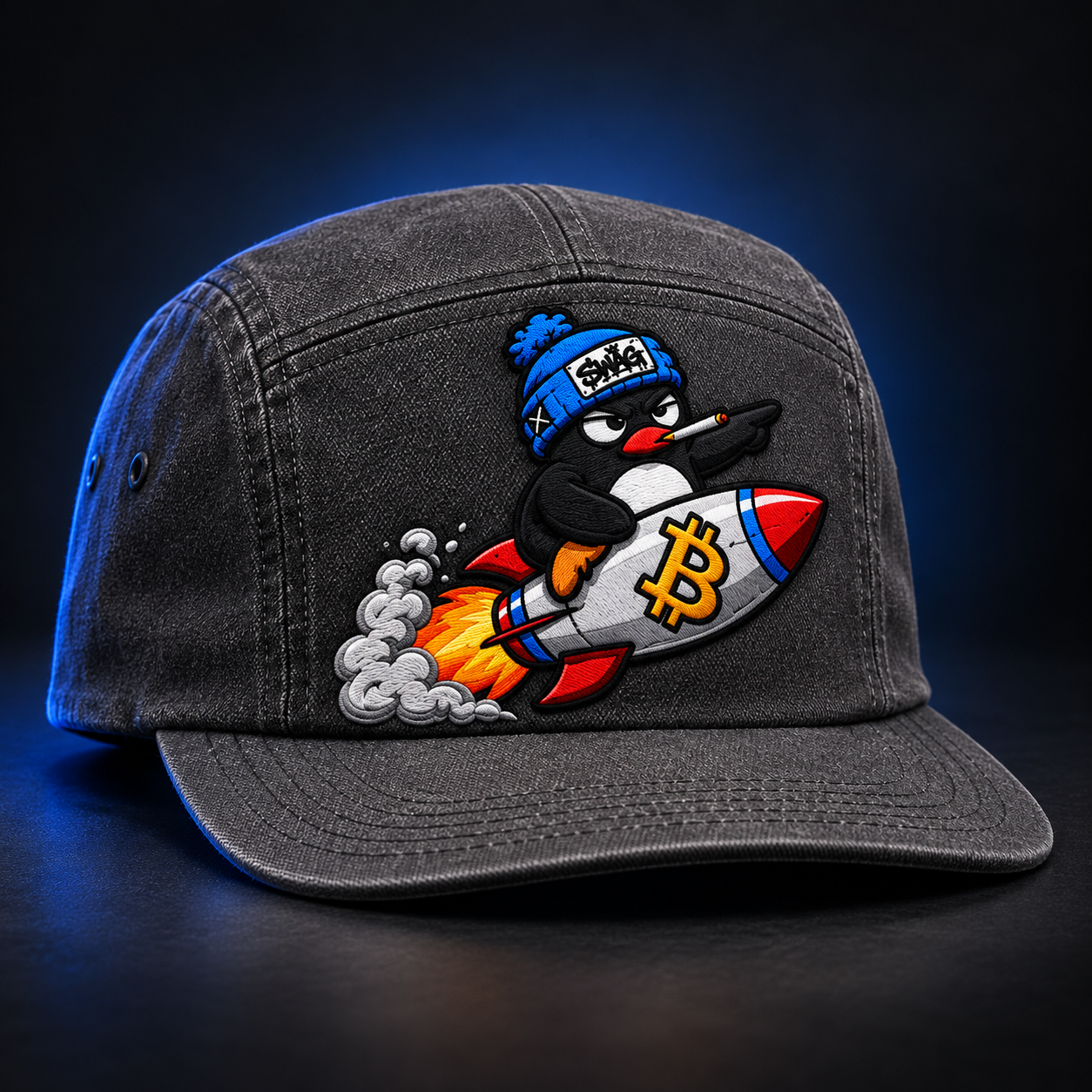 Rocket penguin 5-panel